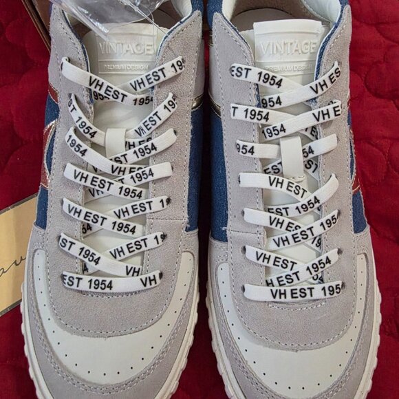 ⭐ Vintage Havana ALWAYS Denim & Silver Star Mid-Top Sneakers – Size 10 – NWT - Picture 3 of 5